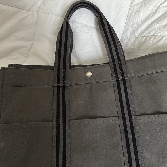 Authentic Hermes HERLINE canvas large tote - Picture 5 of 10